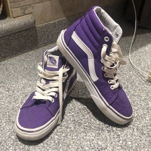 Vans Off The Wall High Top. Purple. Size 6.5